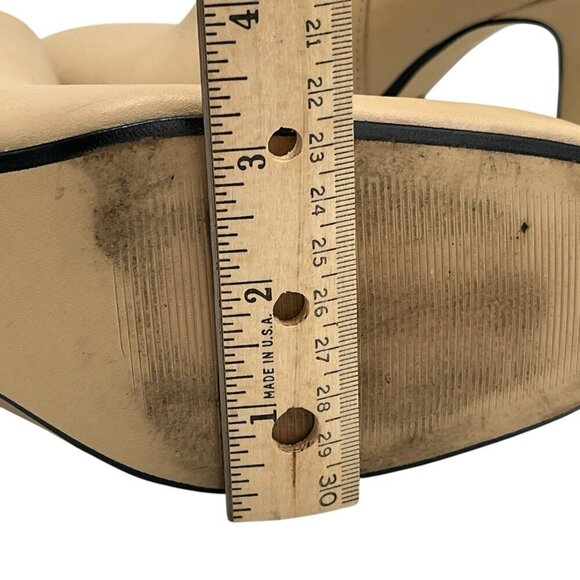 Zara Womens High Heel Ankle Boots Booties Tan Back Zipper EU 37 US 6.5 Mob Wife - Picture 16 of 16